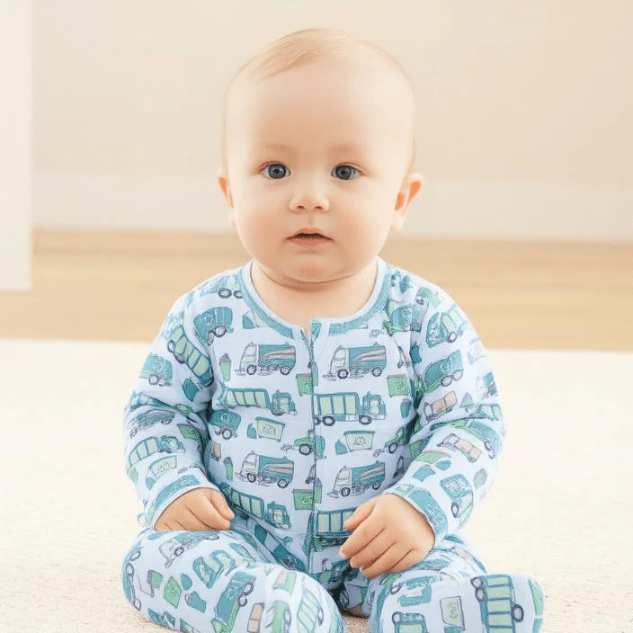 Reduce Reuse Recycle Zipper Footie