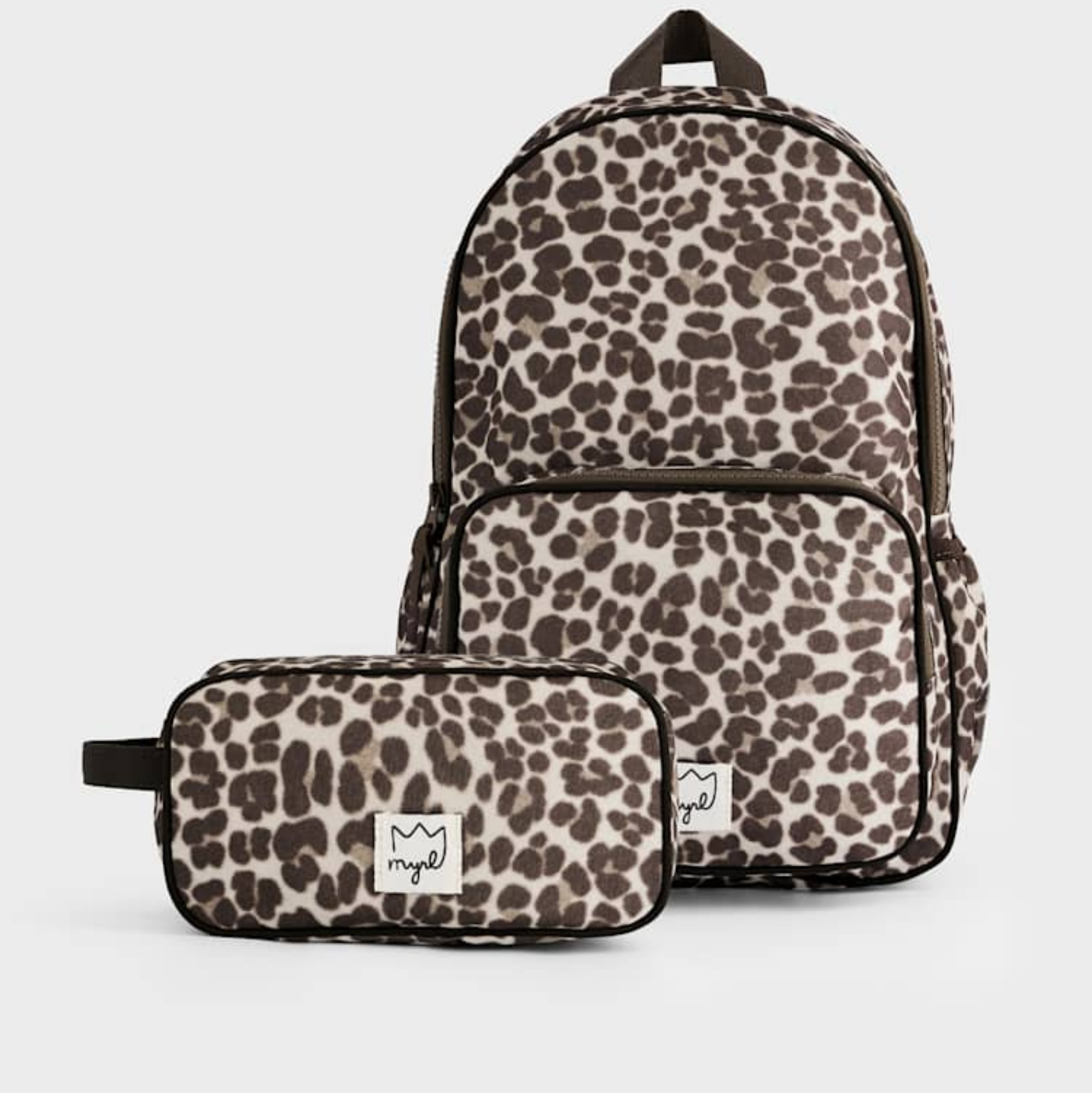 Leopard Backpack and Matching Pencil Case