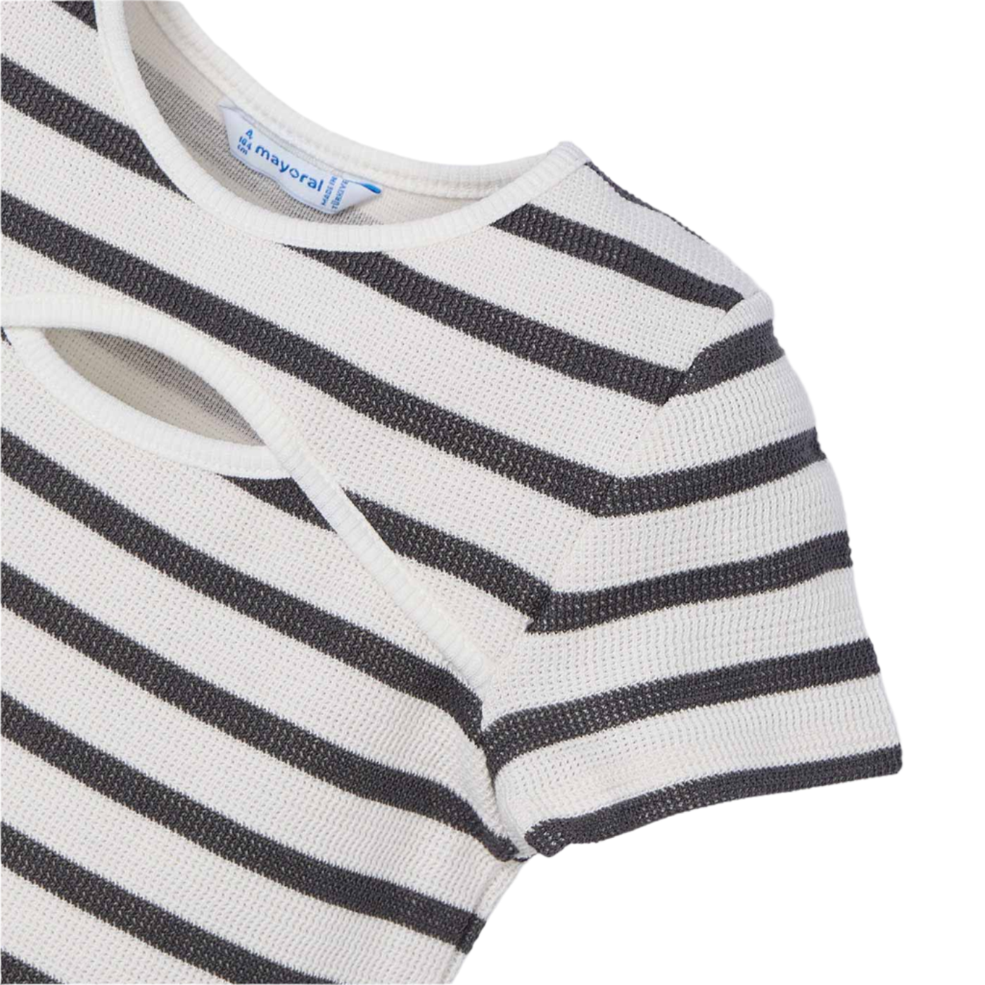 Striped Cut Out Bodycon Dress