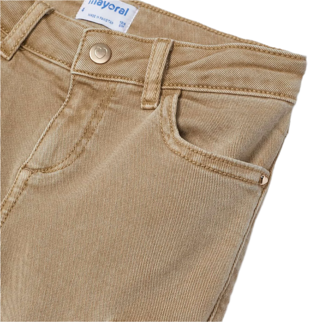 Tan Flared Cargo Pants