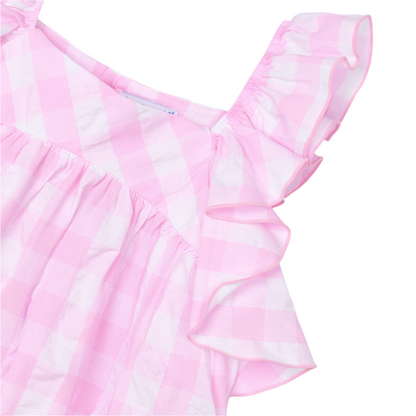Pink Vichy Gingham Dress