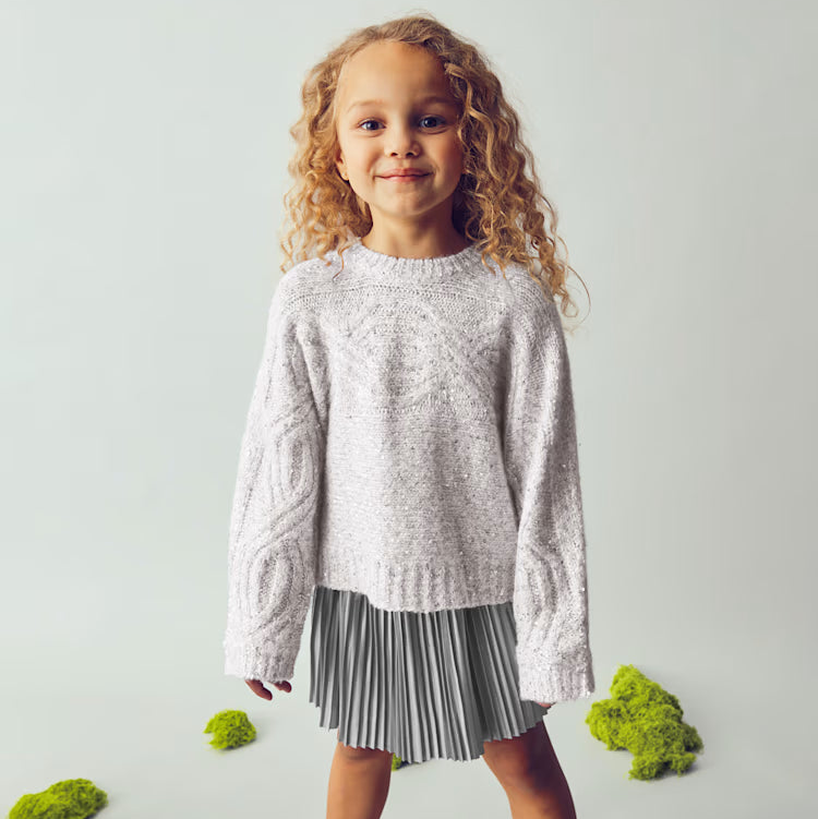 Silver Sequins Sweater