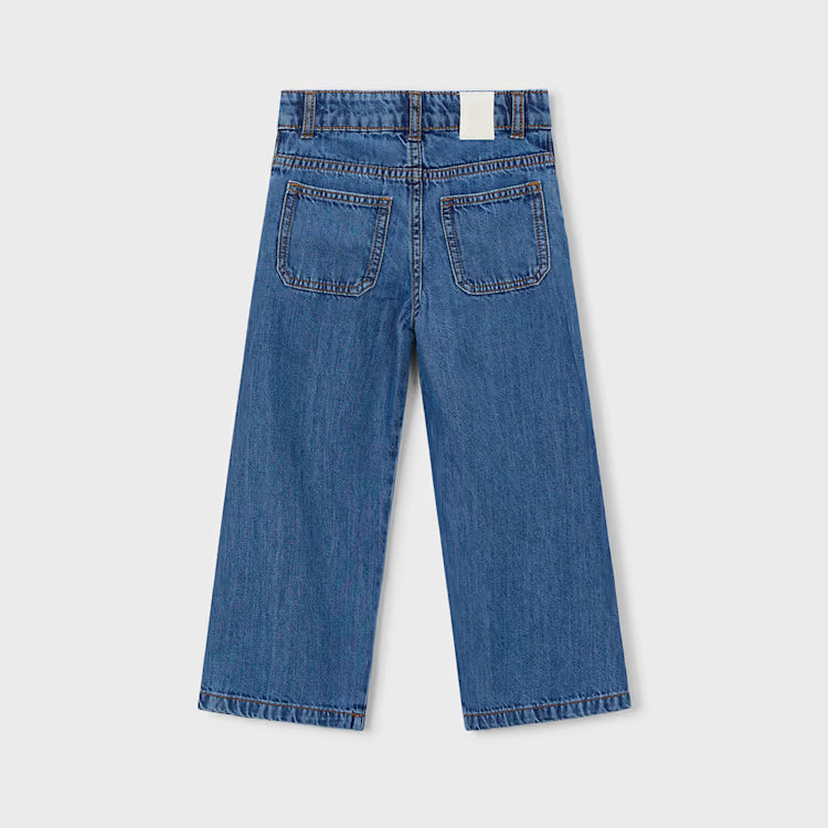 Dark Wide Leg Denim Pants