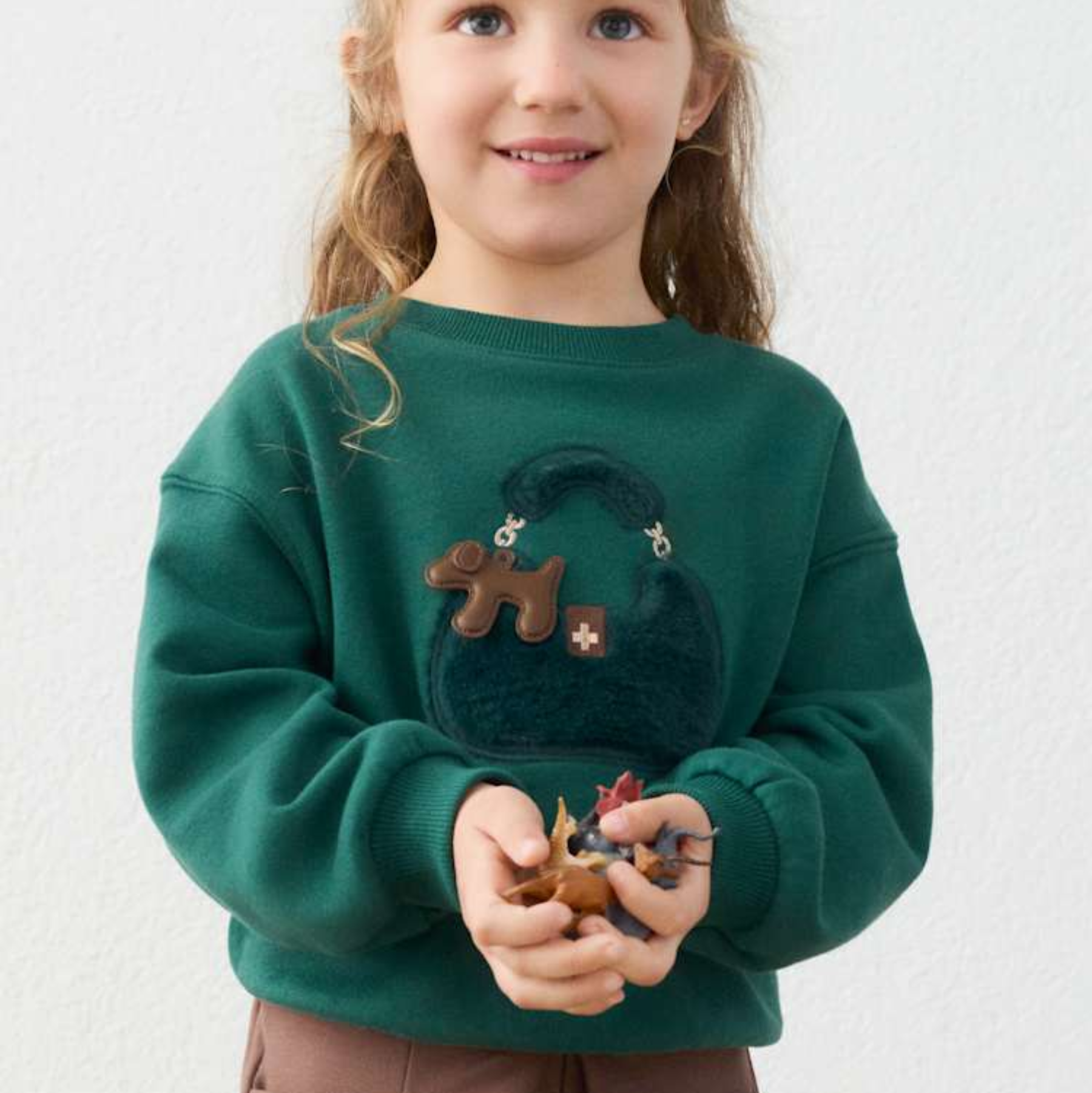 Bottle Green Purse Pullover