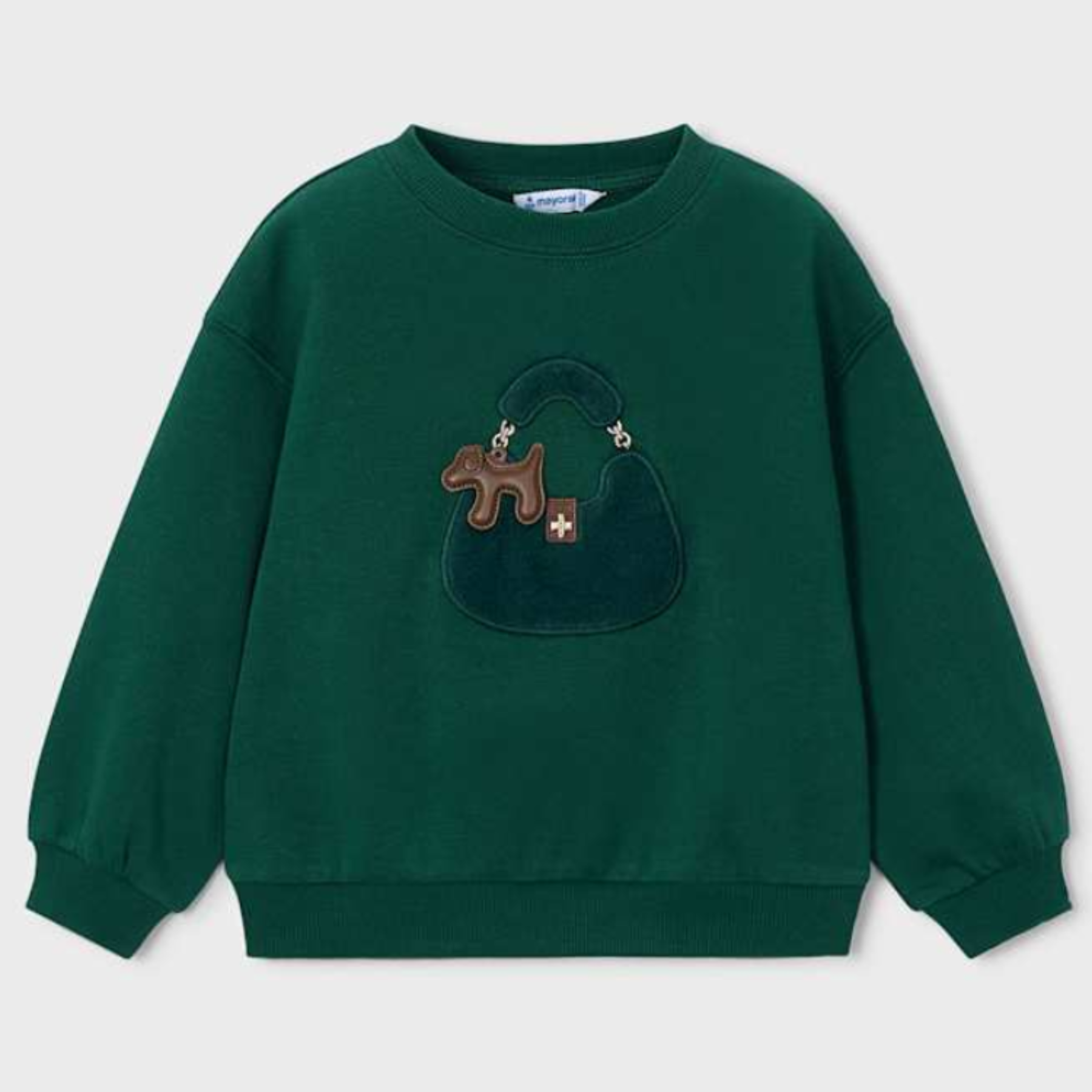 Bottle Green Purse Pullover