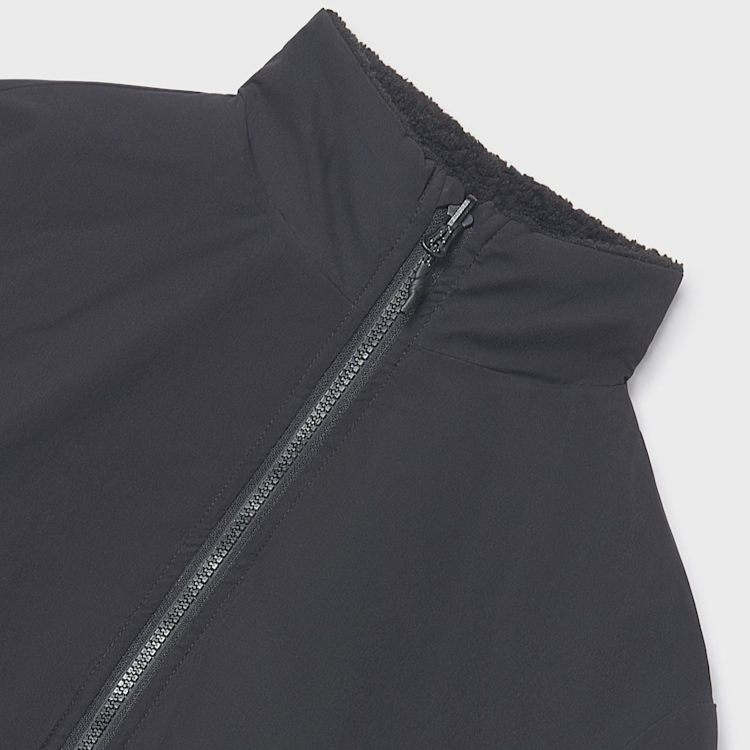 Reversible Black Fleece Jacket