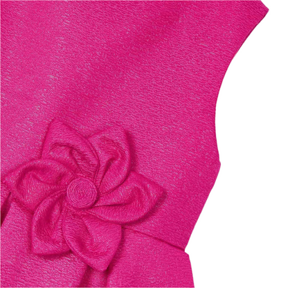Magenta Girl Satin Dress