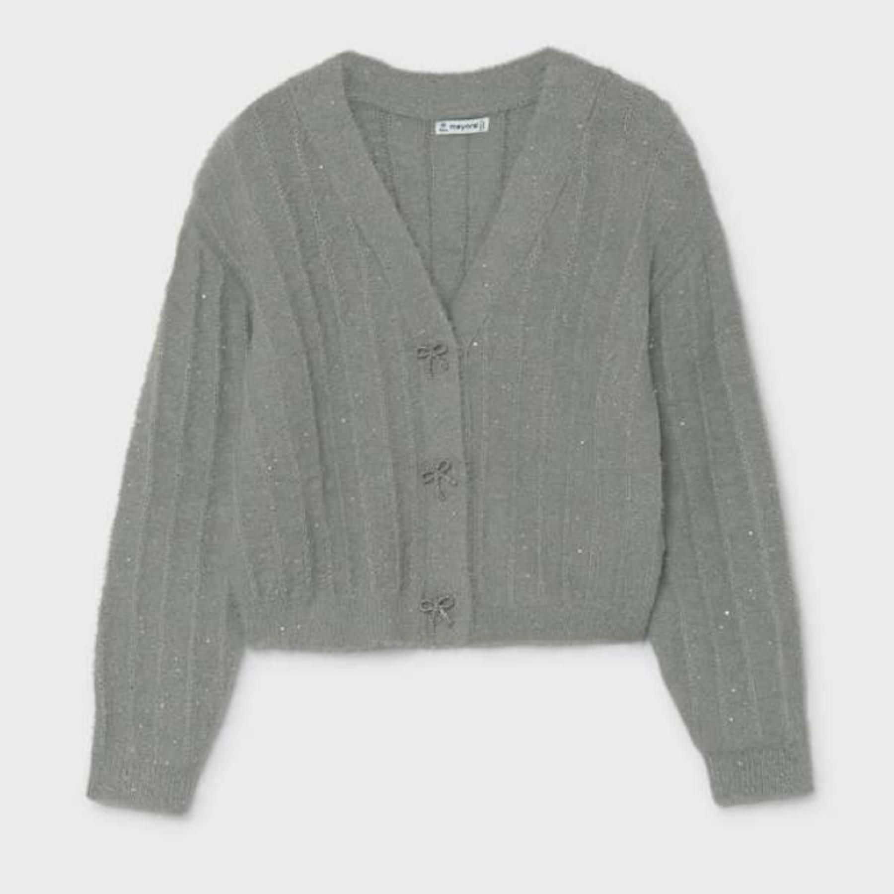 Steel Sequins Knit Cardigan
