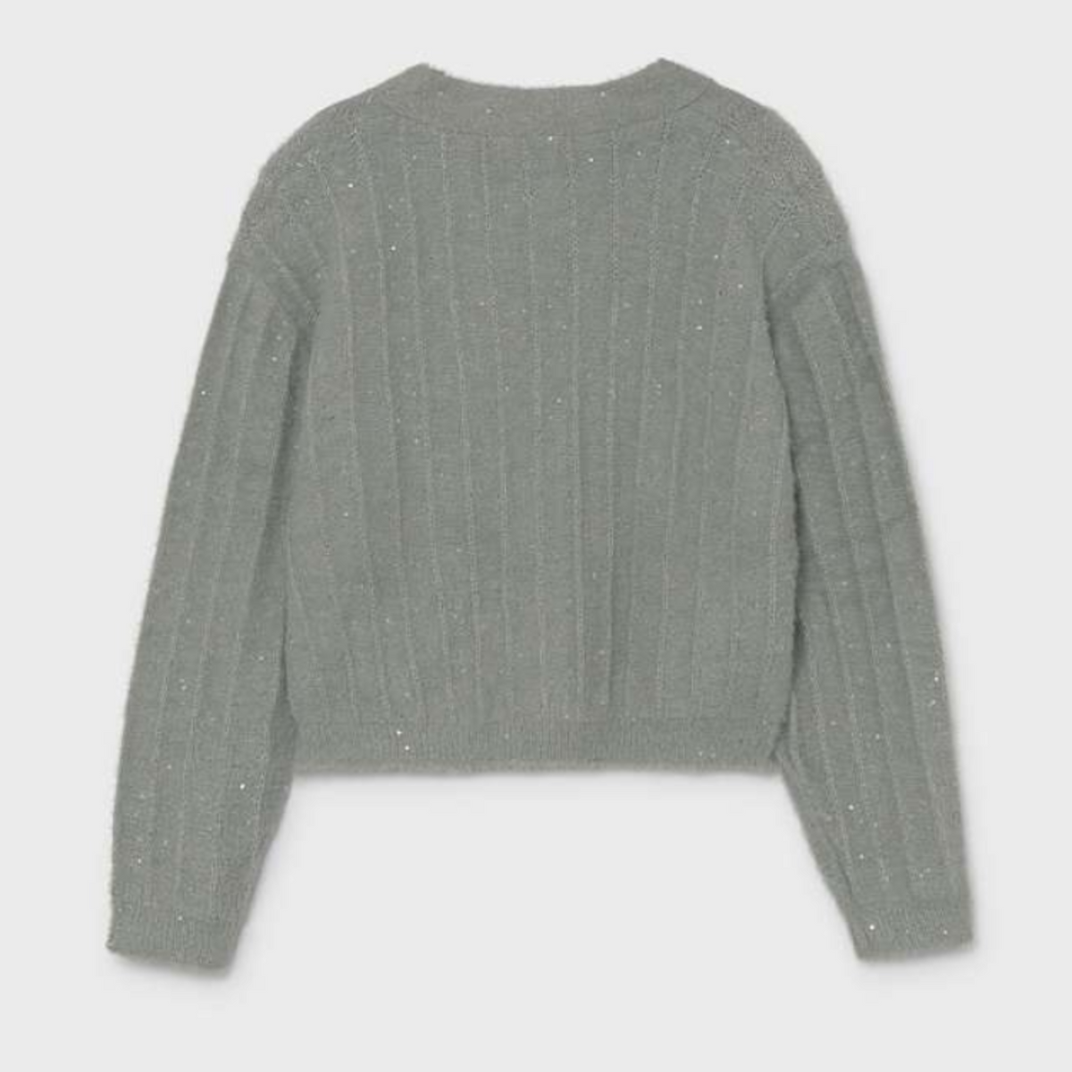 Steel Sequins Knit Cardigan