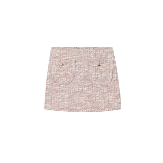 Rose Tweed Skort