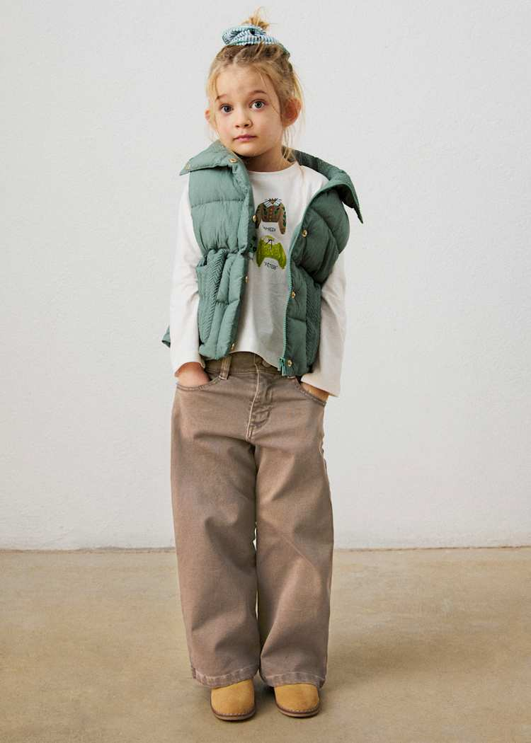 Waffle Pocket Wide Leg Pant