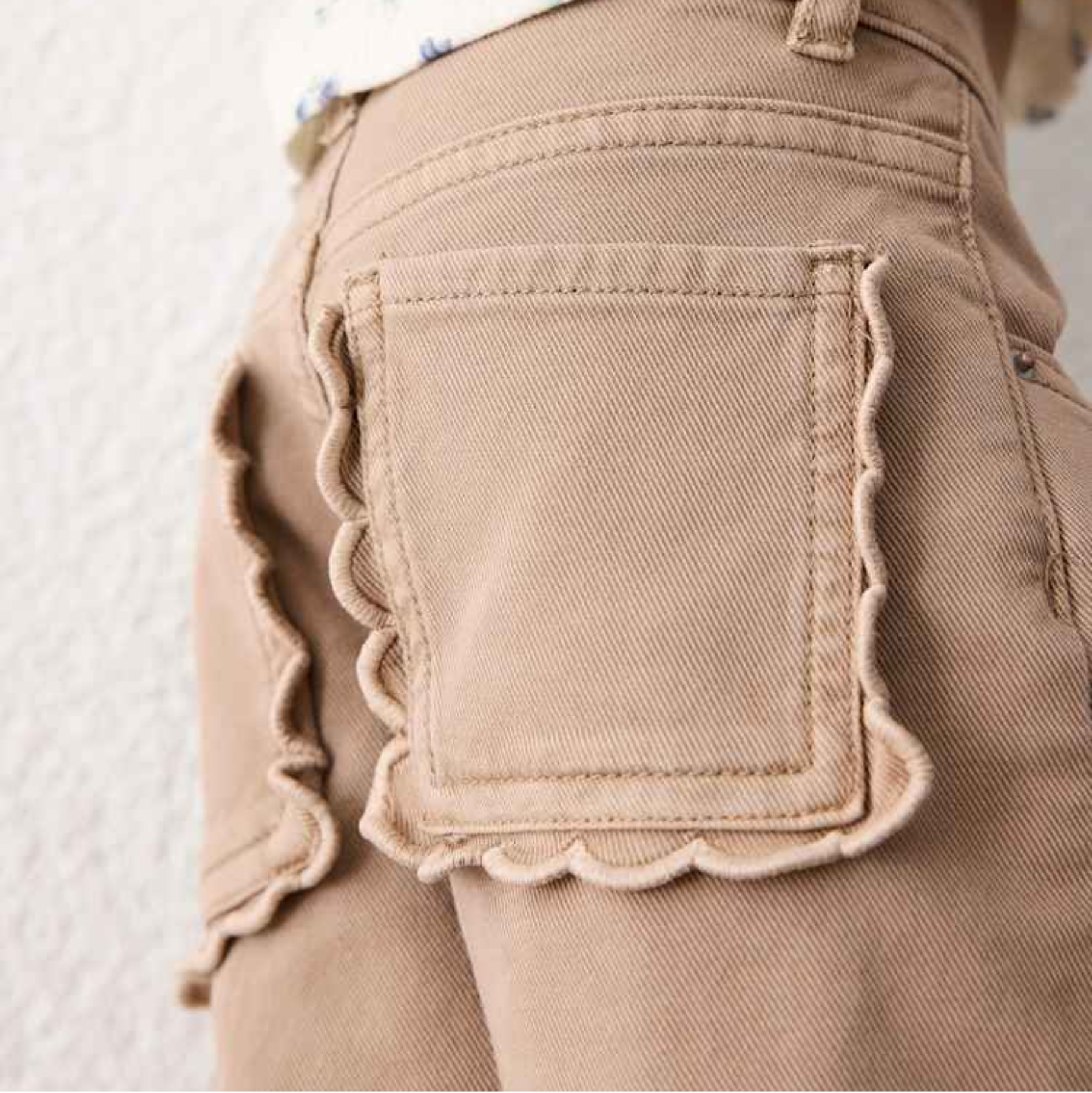 Waffle Pocket Wide Leg Pant