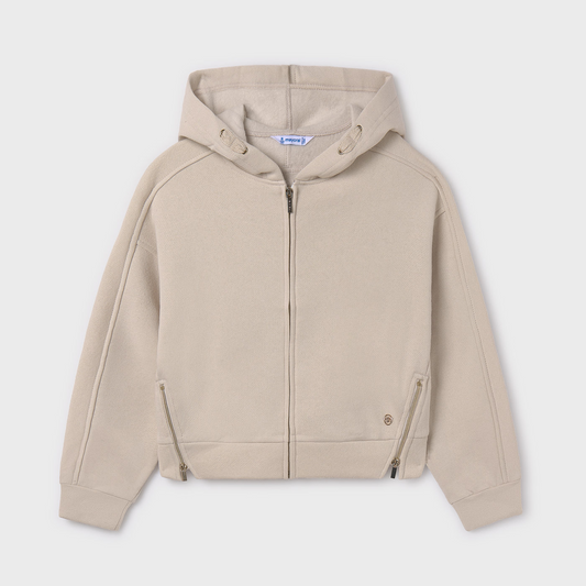 Stone Cropped Hoodie