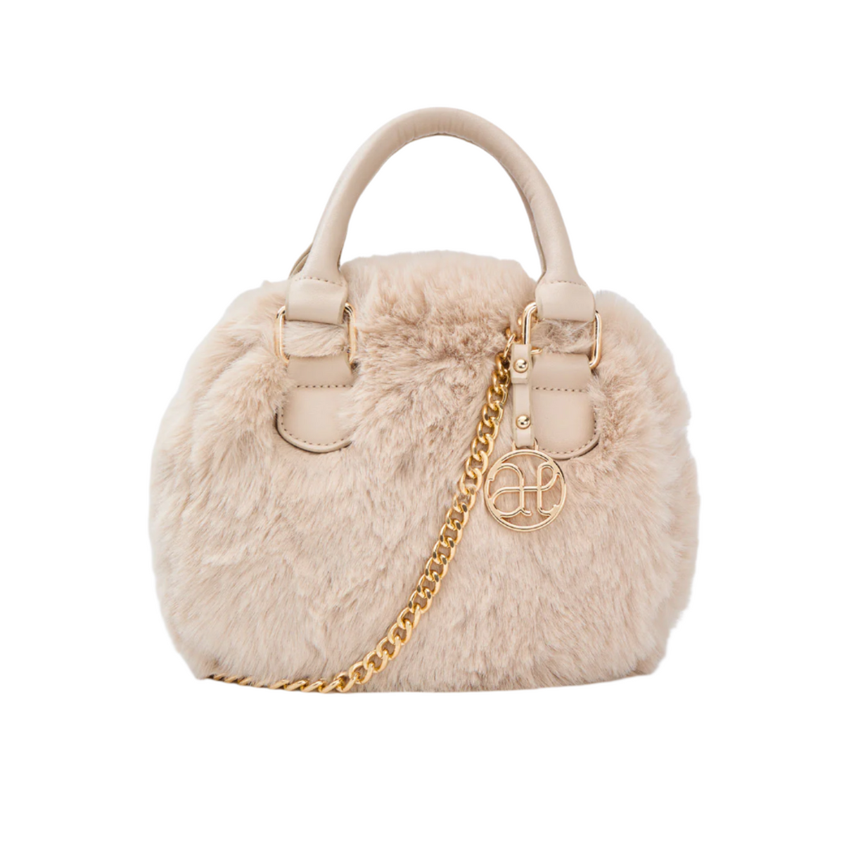 Faux Fur Handle Bag