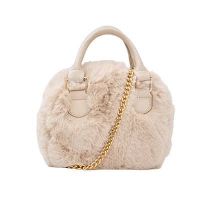 Faux Fur Handle Bag