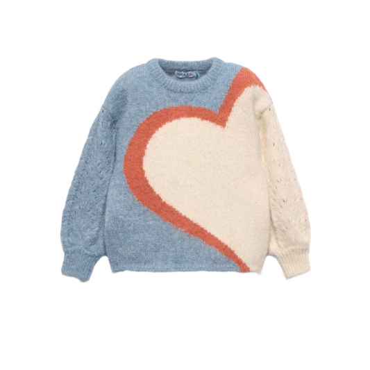 Cerulean Heart Sweater