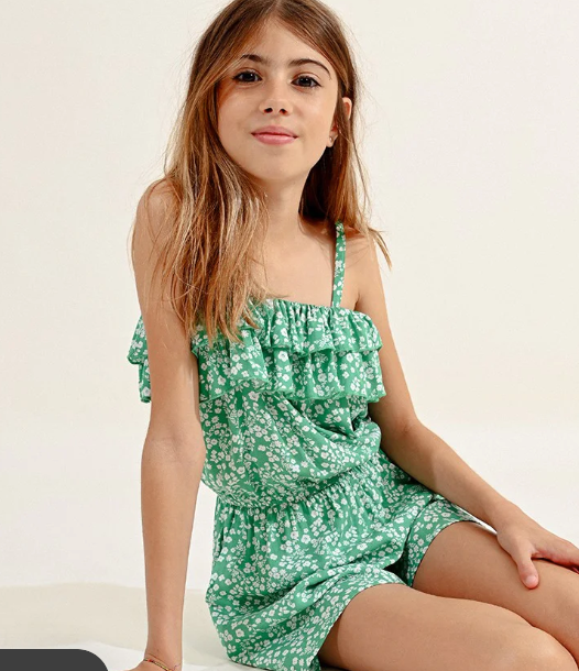Green Lolli Woven Playsuit
