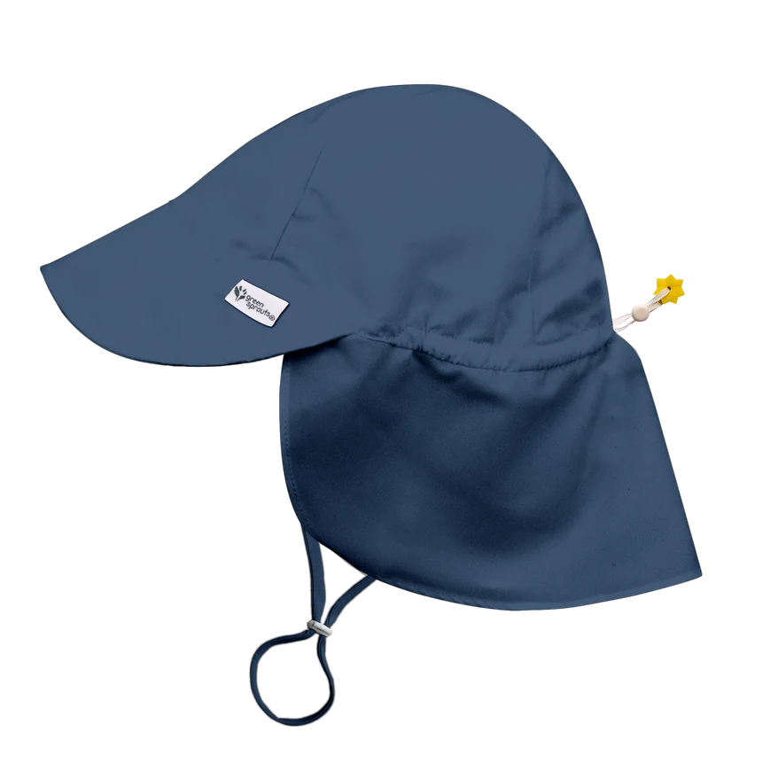 Navy Sun Flap Hat