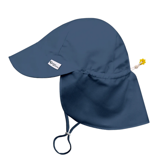 Navy Sun Flap Hat