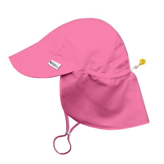 Hot Pink Sun Flap Hat