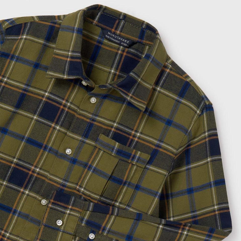 Khaki Olive Plaid Shirt