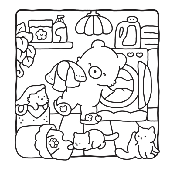 Cozy Friends Coloring Book - Quiet Time Activity for Kids & Parents