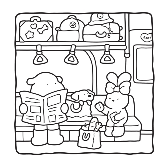 Cozy Days Coloring Book - Easy to Color Quiet Time Activity