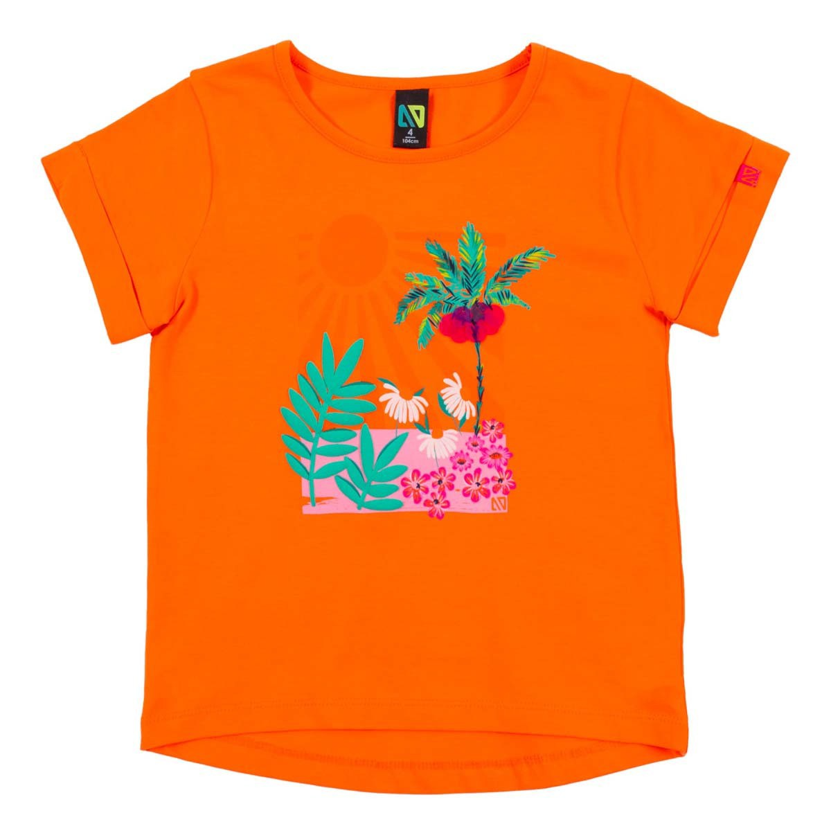 Orange Tropical Tee