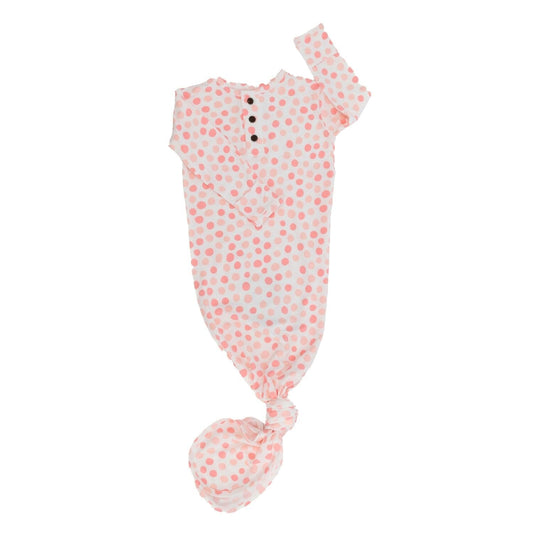 Polka Dot Pink Knotted Gown