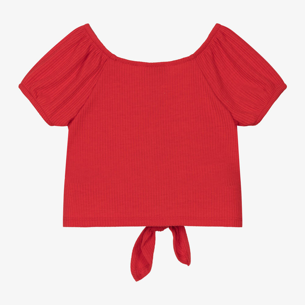 Grenadine Red Tie Top