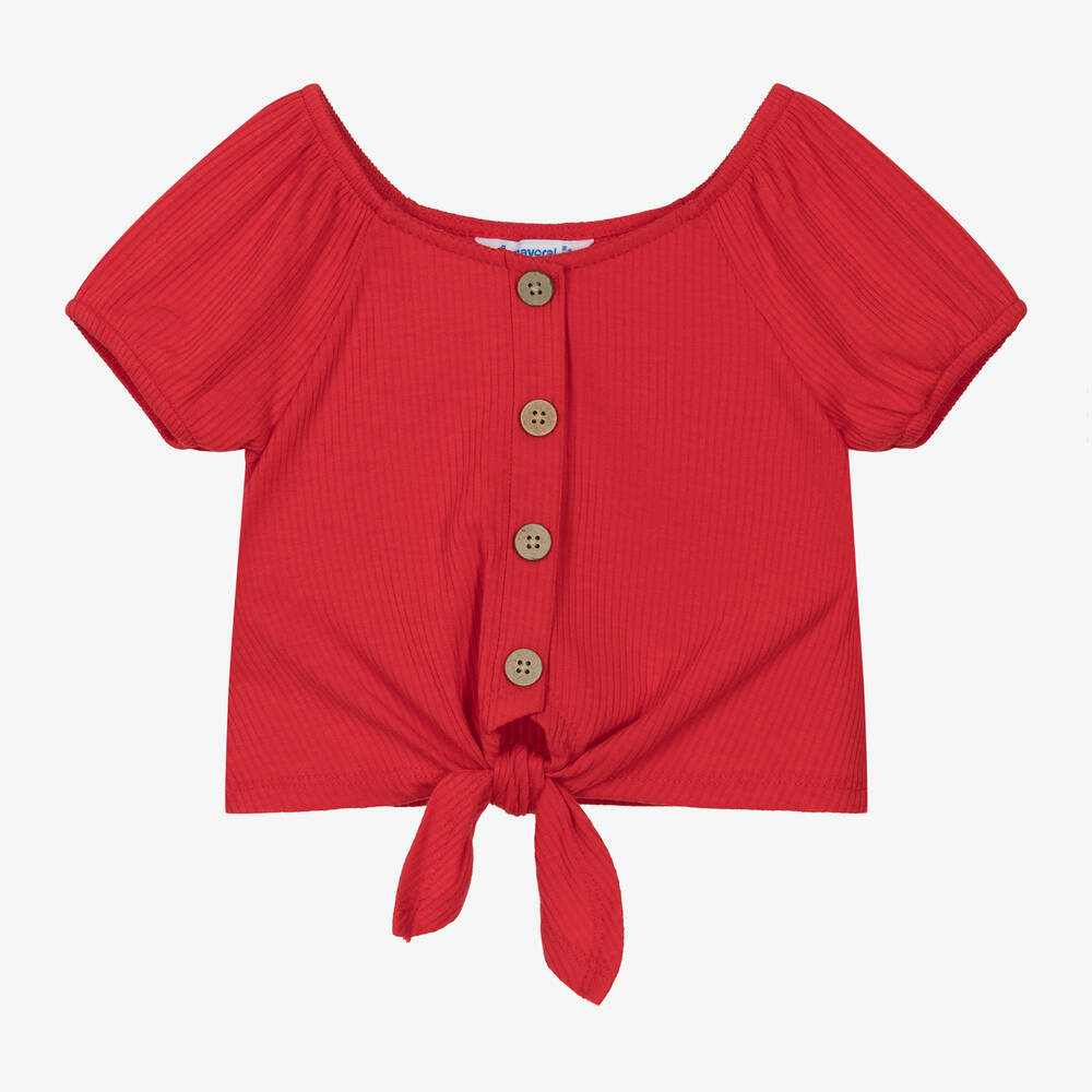 Grenadine Red Tie Top