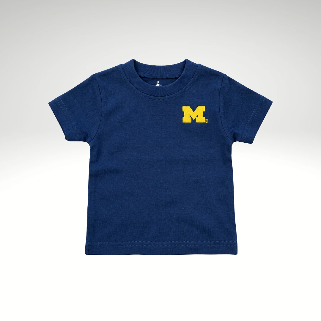 Block M Over Left Embroidered Tee