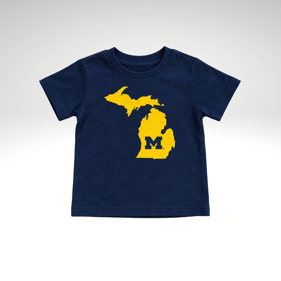 State of Michigan Solid M Tee