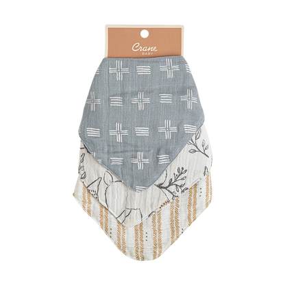Ezra Muslin Bib Set