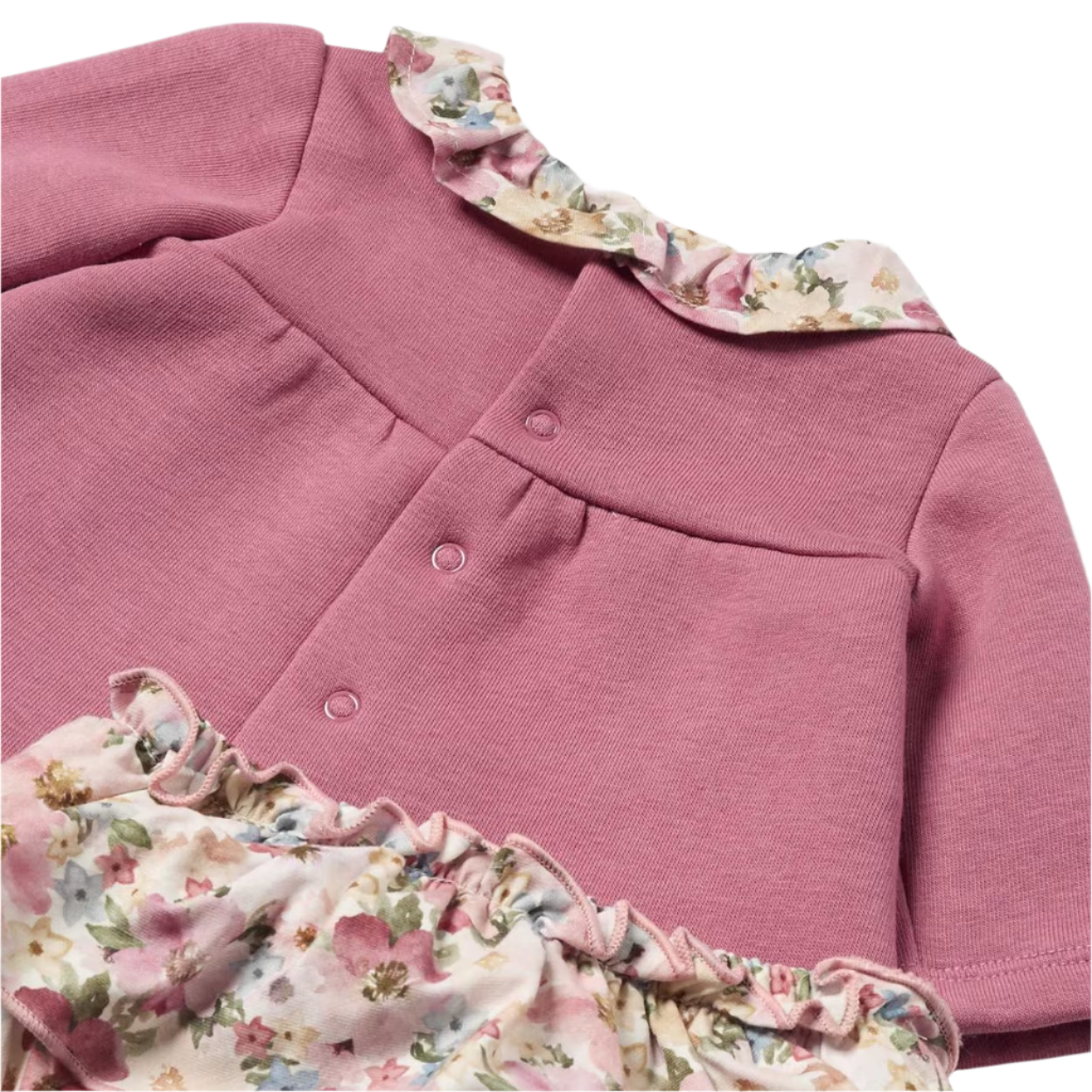 Pink Floral Collared Outfit