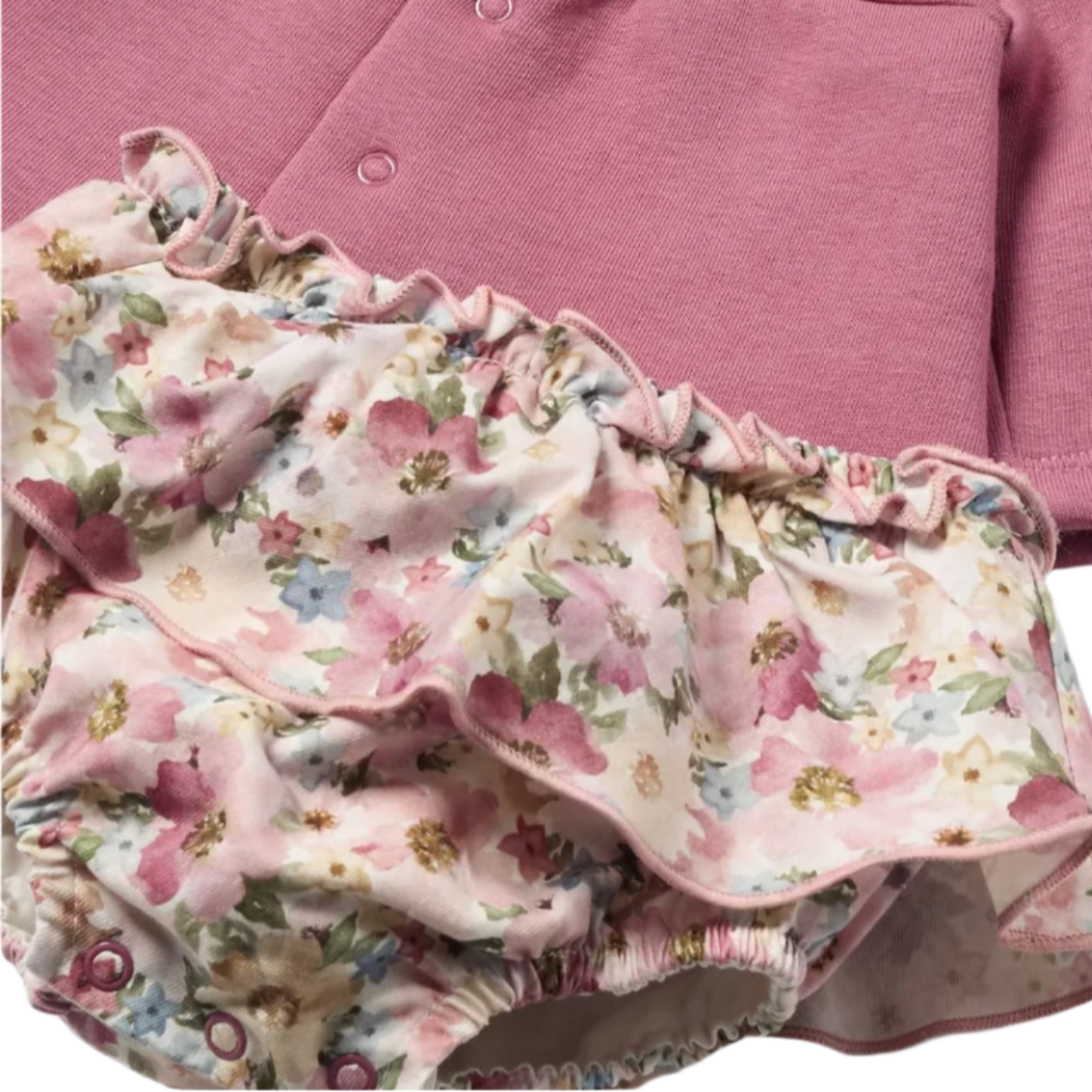 Pink Floral Collared Outfit