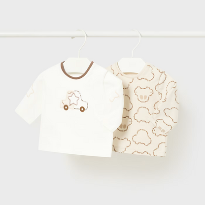 Brown Star Car Pattern Tee