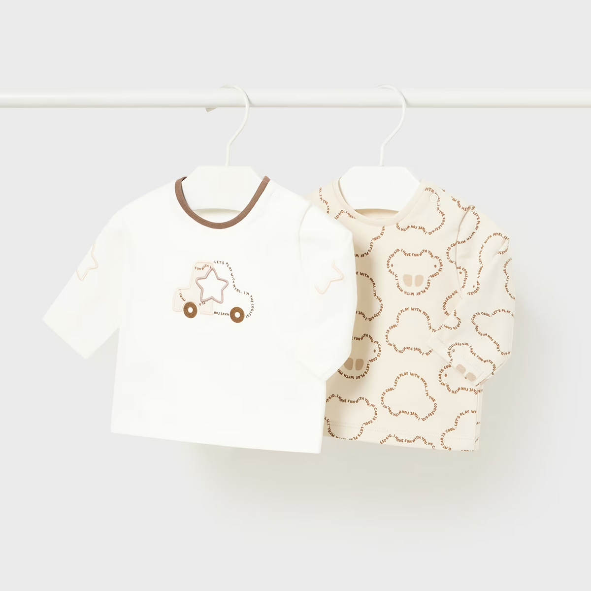 Brown Star Car Pattern Tee
