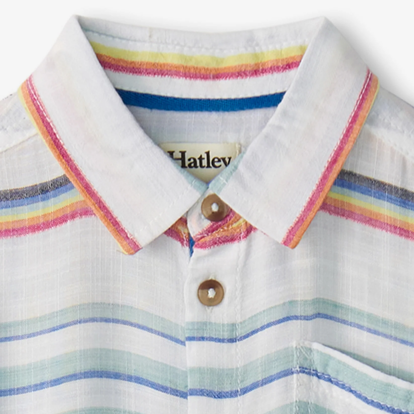 Summer Stripe Button Down Shirt