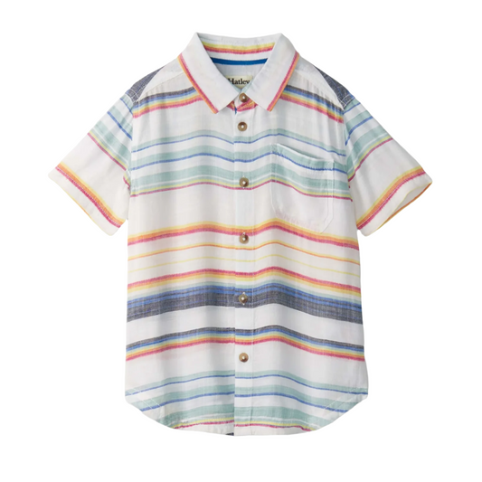 Summer Stripe Button Down Shirt