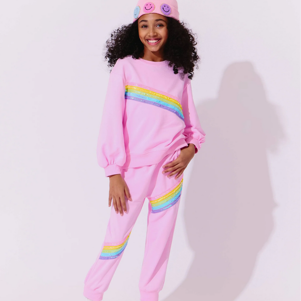 Pink Rainbow Stripe Set