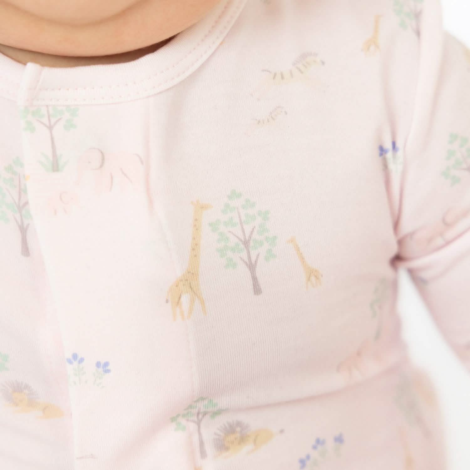 Pink Serene Safari Footie