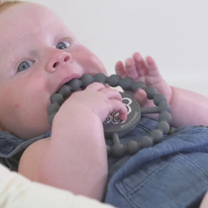 I Laugh at Dad Jokes Happy Teether
