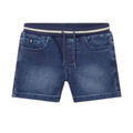 Dark Denim Banded Shorts