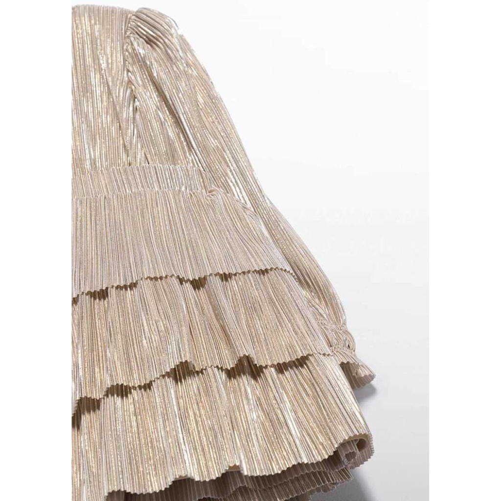 Oat Shimmer Skirt Set