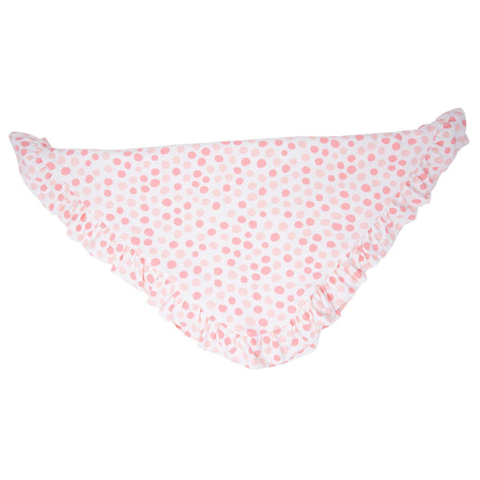 Polka Dot Pink Ruffle Blanket