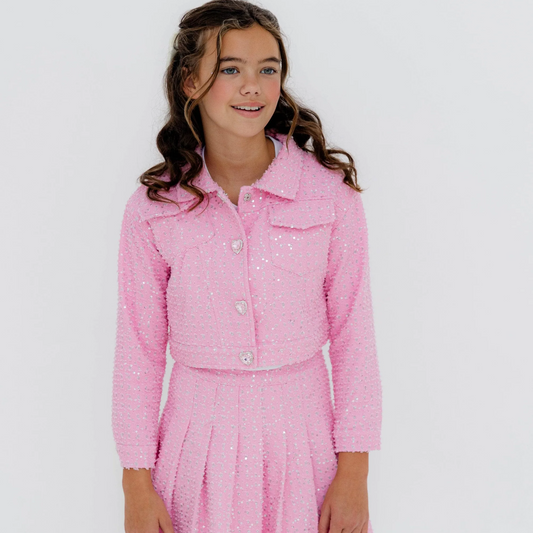 Rosie Shimmer Denim Shacket