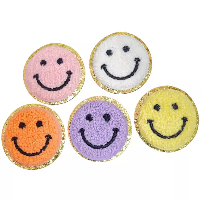 Smile Face Chenille Patch