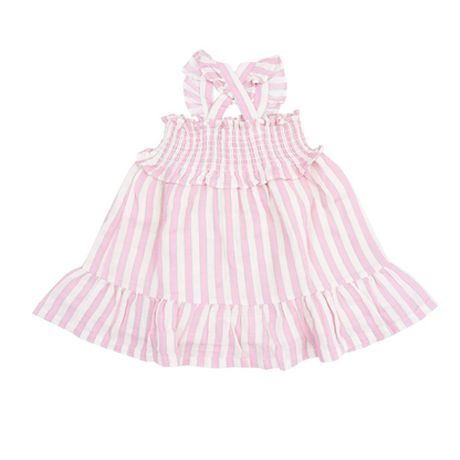 Candy Stripe Smocked Ruffle Sundress