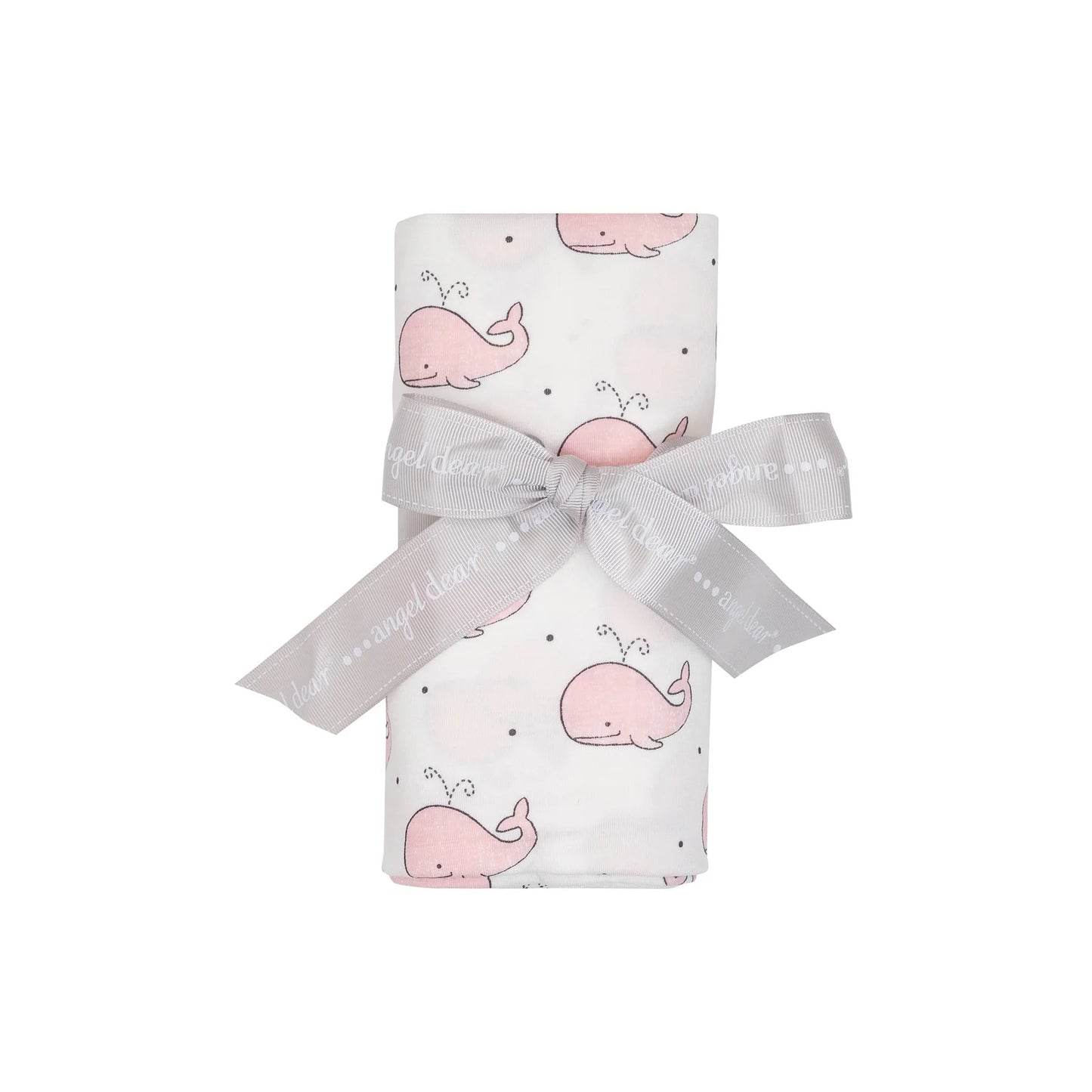 Bubbly Pink Whale Swaddle Blanket